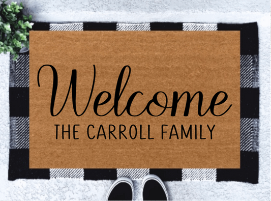 Personalized Welcome Doormat