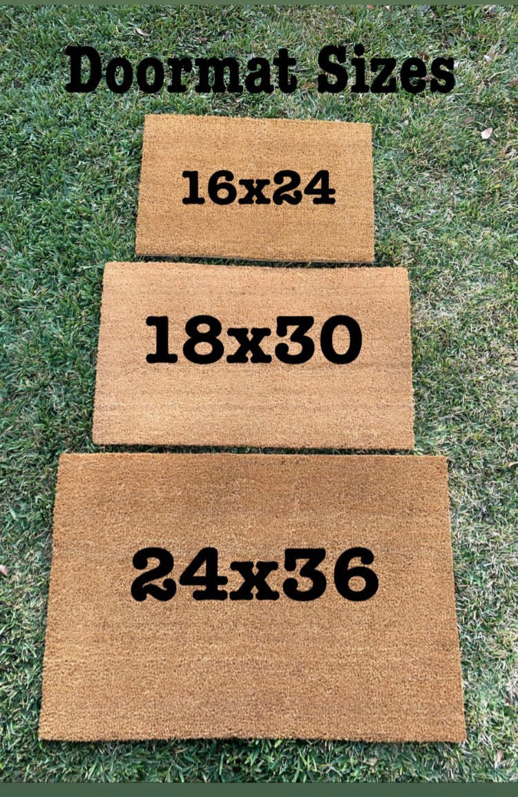 Halloween Coir Doormat Sizes