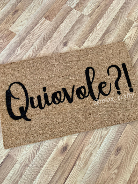 Quiovole Doormat | Spanish Doormat