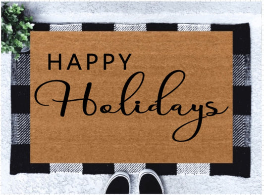 Happy Holidays Doormat