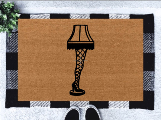 Christmas Story Custom Doormat | Leg Lamp Doormat