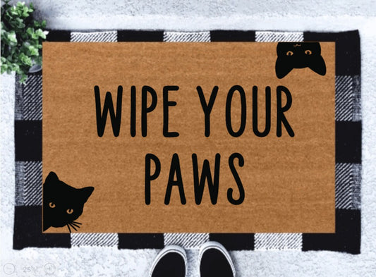 Wipe Your Paws Doormat | Cat Doormat