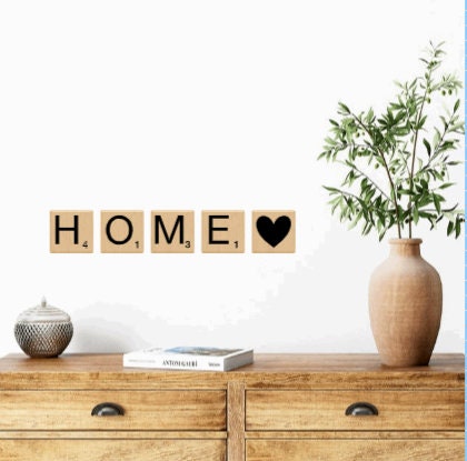 Love/Home Scrabble Wall Tiles | Large Scrabble Tiles