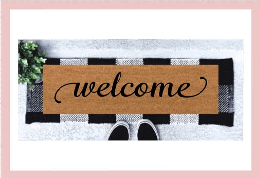 Welcome Skinny Doormat | Narrow Doormat