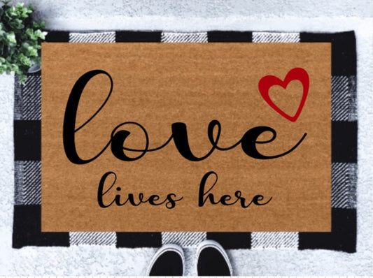 Love Lives Here | Love Doormat