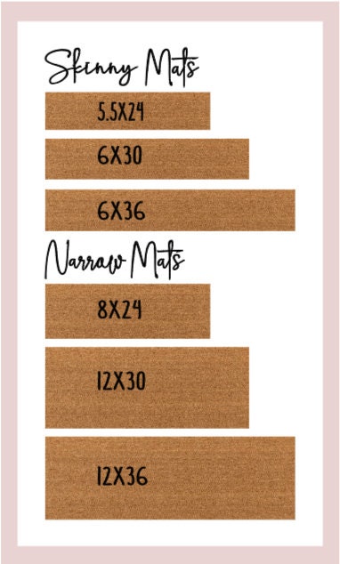 Welcome Skinny Doormat | Narrow Doormat