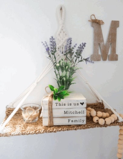 This is Us Book Stacked | Farmhouse Stacked Books