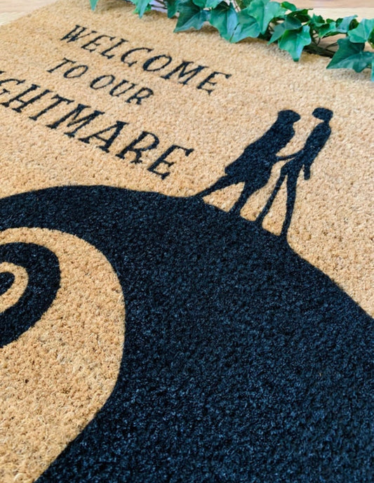 Jack and Sally doormat