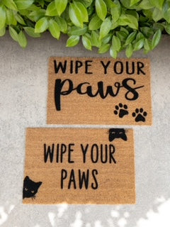 Wipe Your Paws Doormat | Cat Doormat