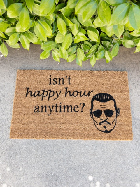 Johnny Depp Doormat | Isn't Happy hour Anytime?