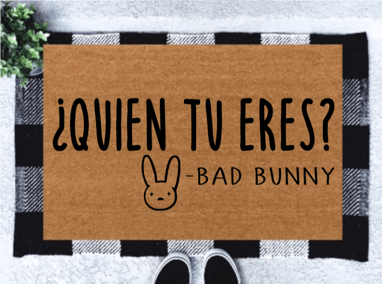 Bad bunny Doormat