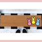Bunny Peeps Skinny Doormat | Easter Narrow doormat