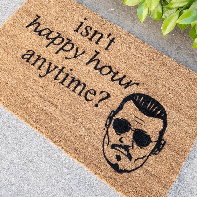 Johnny Depp Doormat | Isn't Happy hour Anytime?
