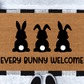 Every Bunny Welcome | Easter Doormat
