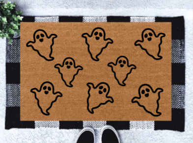 Ghost Doormat Halloween Doormat
