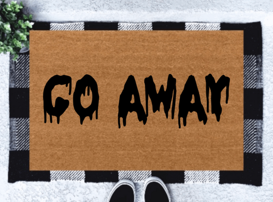 Go Away Halloween Doormat
