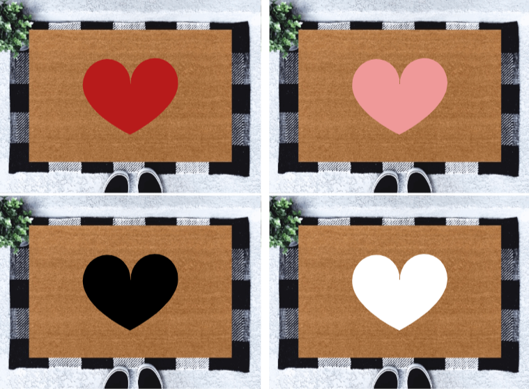 Heart Doormat | Valentines Doormat