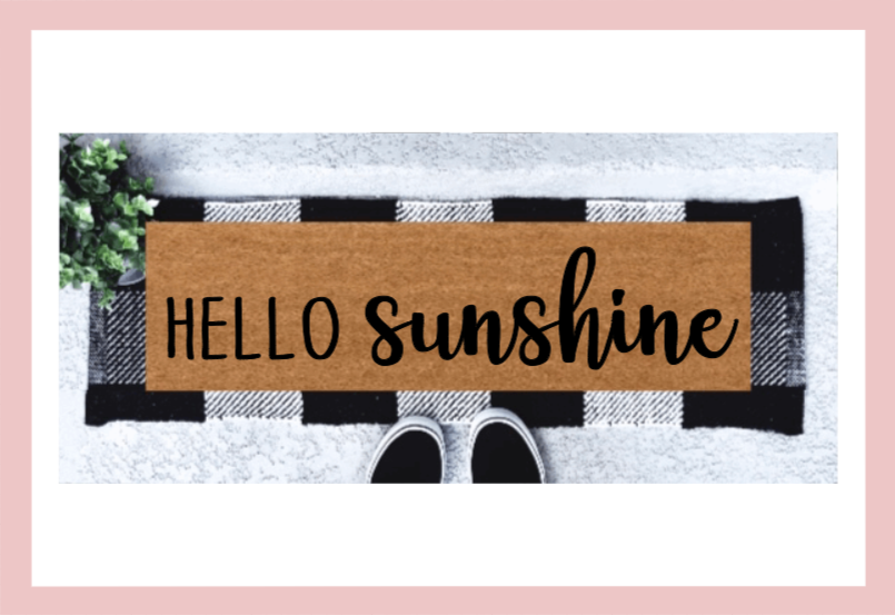 Hello Sunshine Skinny & Narrow Doormat