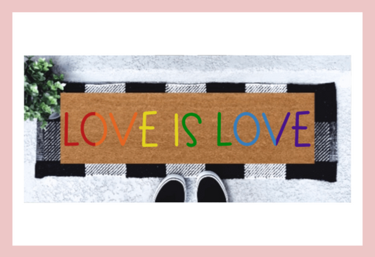 Love Is Love Skinny Doormat