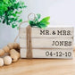 Mr & Mrs Stacked Bookd | Wedding Date Books