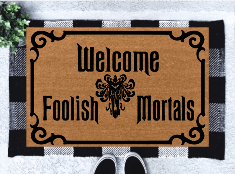 Welcome Foolish Mortals Doormat | Disney Doormat