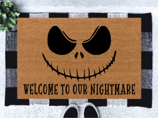 Jack Skellington Doormat | Welcome to our Nightmare