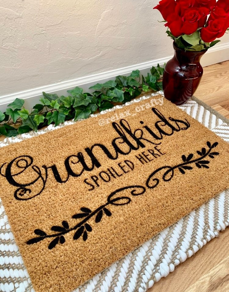 Grandkids Spoiled Here Doormat | Grandparents Doormat