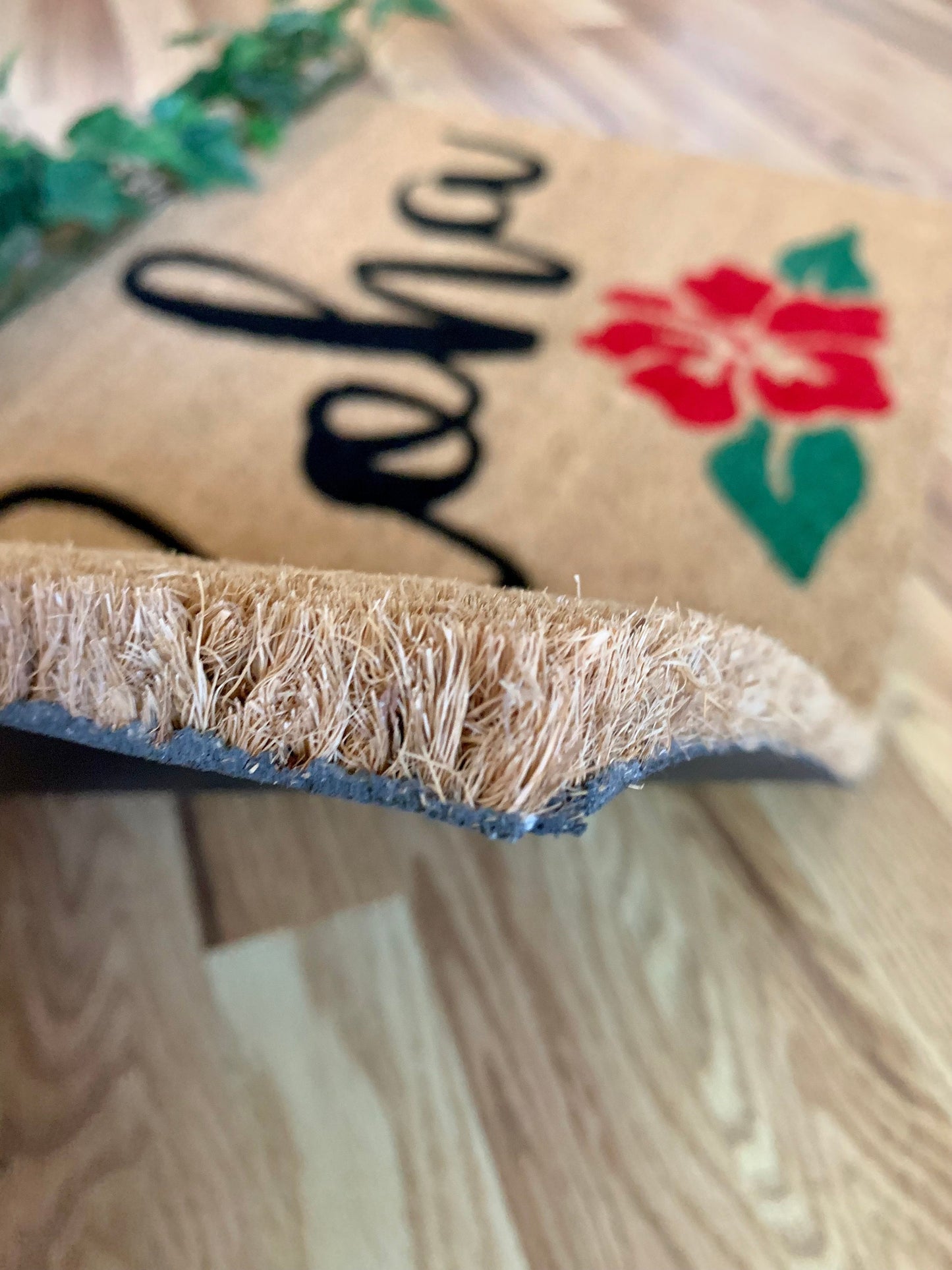 Aloha Doormat | Hawaiian Doormat| Hibiscus Mat