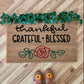 Thankful Grateful Blessed Doormat | Welcome Doormat