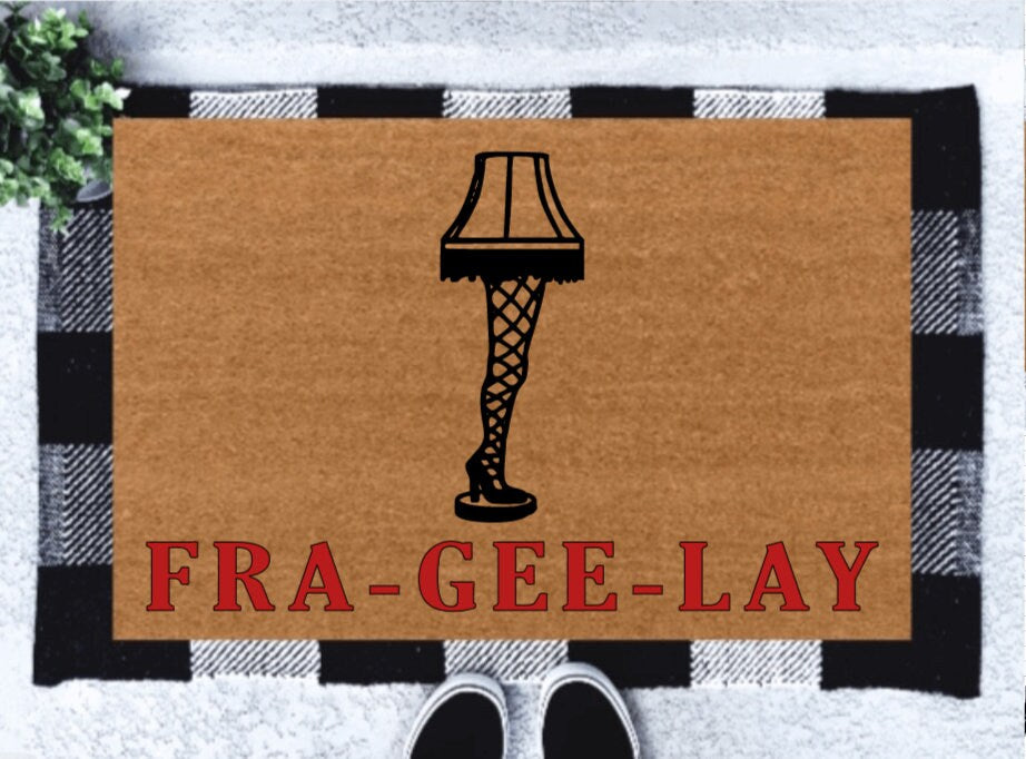 Christmas Story Custom Doormat | Leg Lamp Doormat