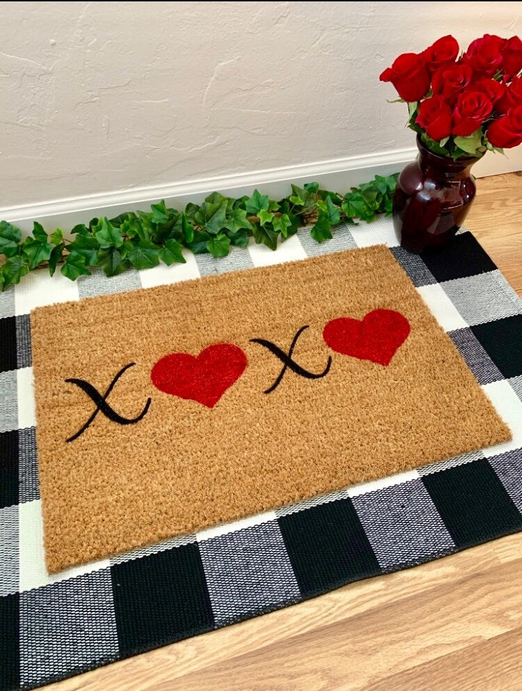 XOXO Doormat | Valentine's Doormat