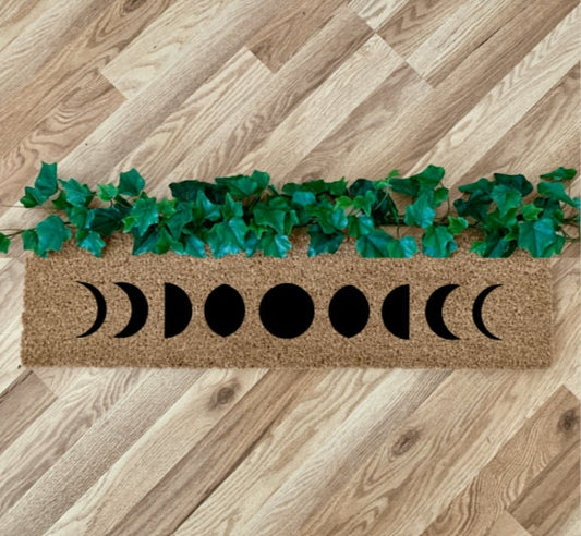 Moon Phases Skinny Doormat |  Narrow Doormat