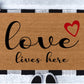 Love Lives Here | Love Doormat