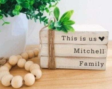 This is Us Book Stacked | Farmhouse Stacked Books