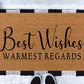 Best Wishes Warmest Regards | Schitt's Creek Doormat