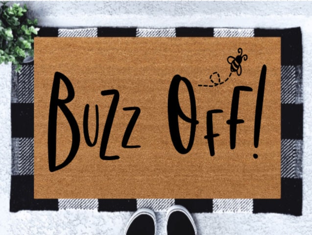 Buzz Off Doormat | Grinch Doormat