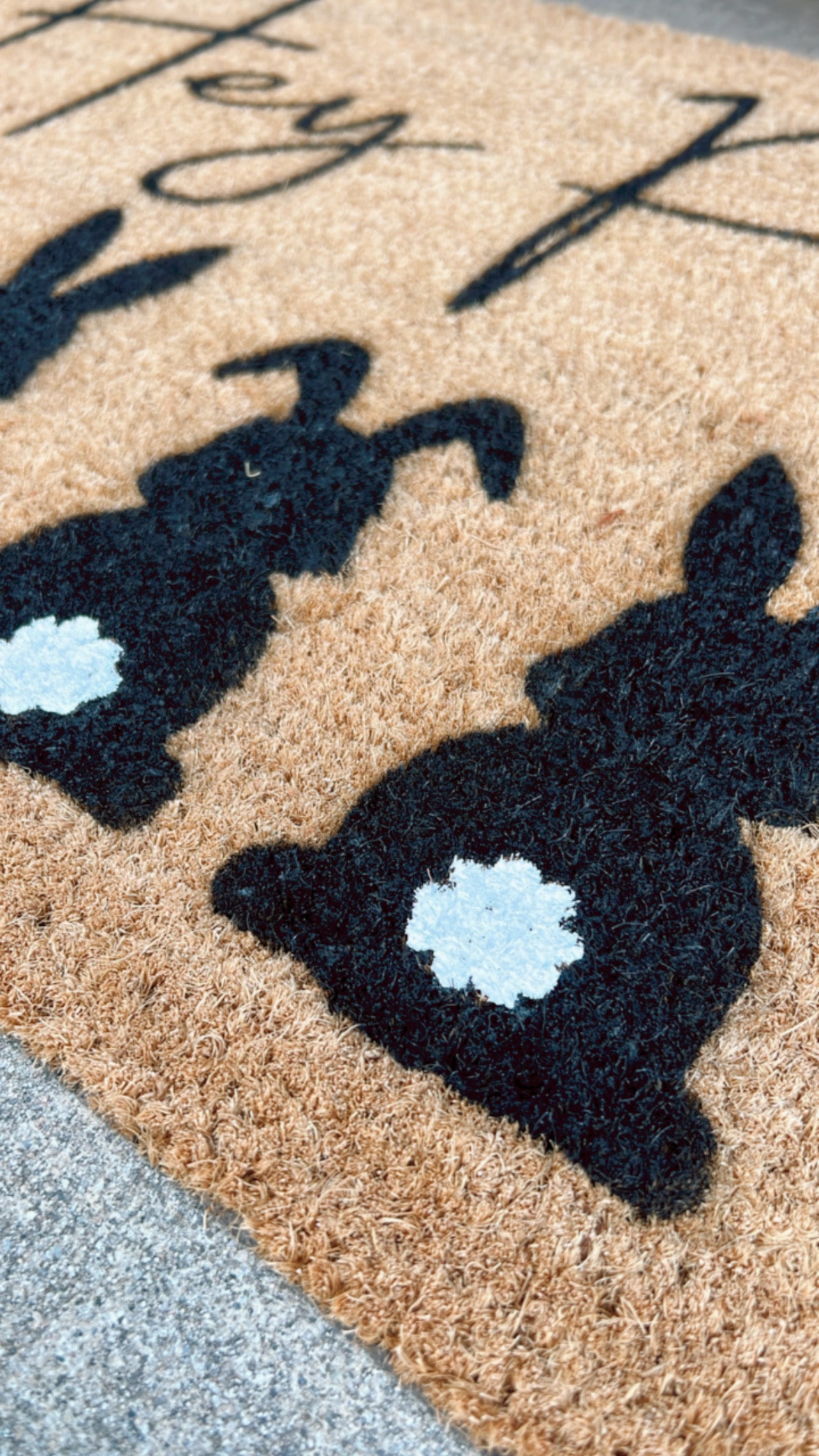 Hey Peeps Doormat | Easter Doormat