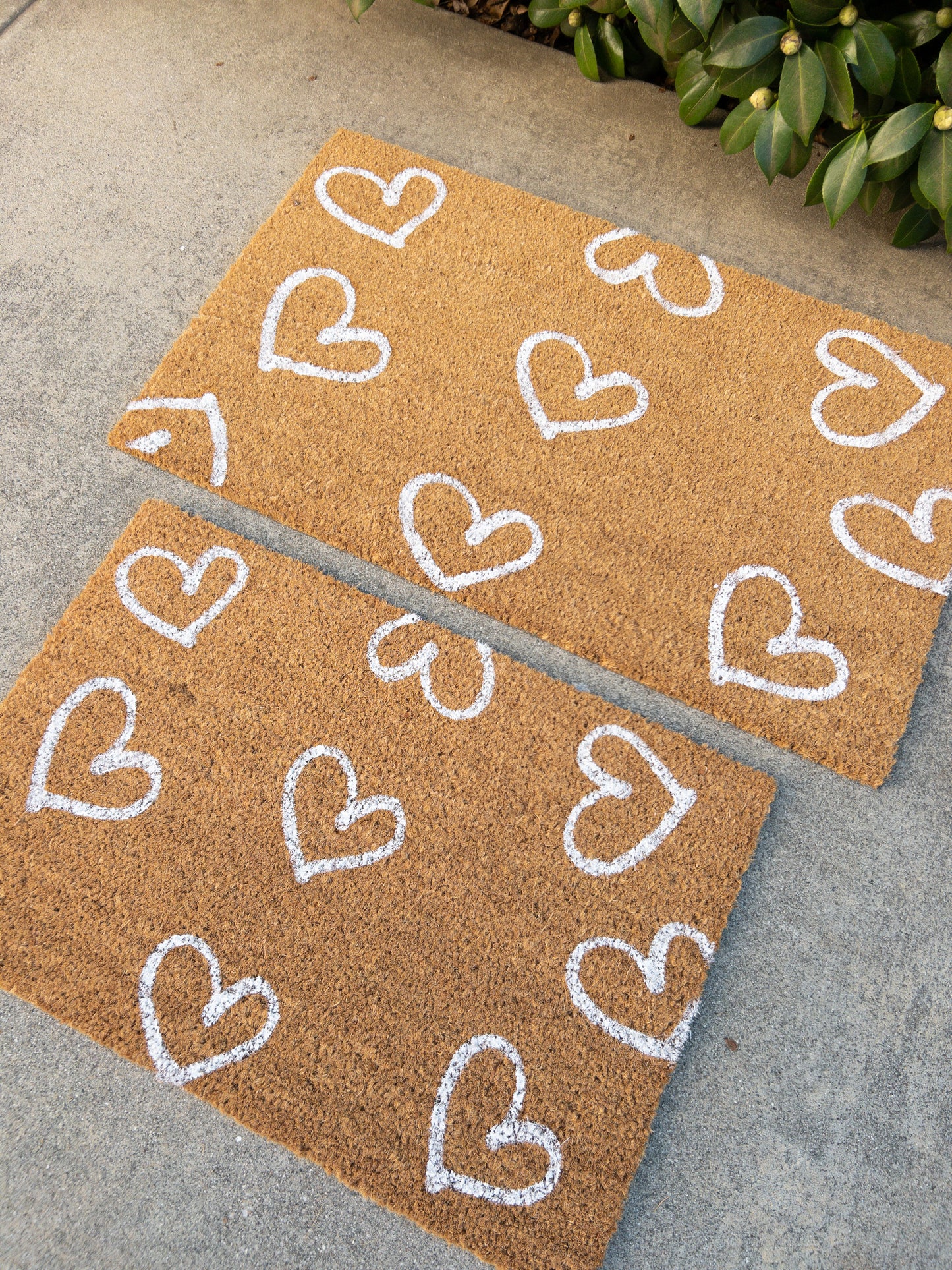 Heart Pattern Valentine Doormat