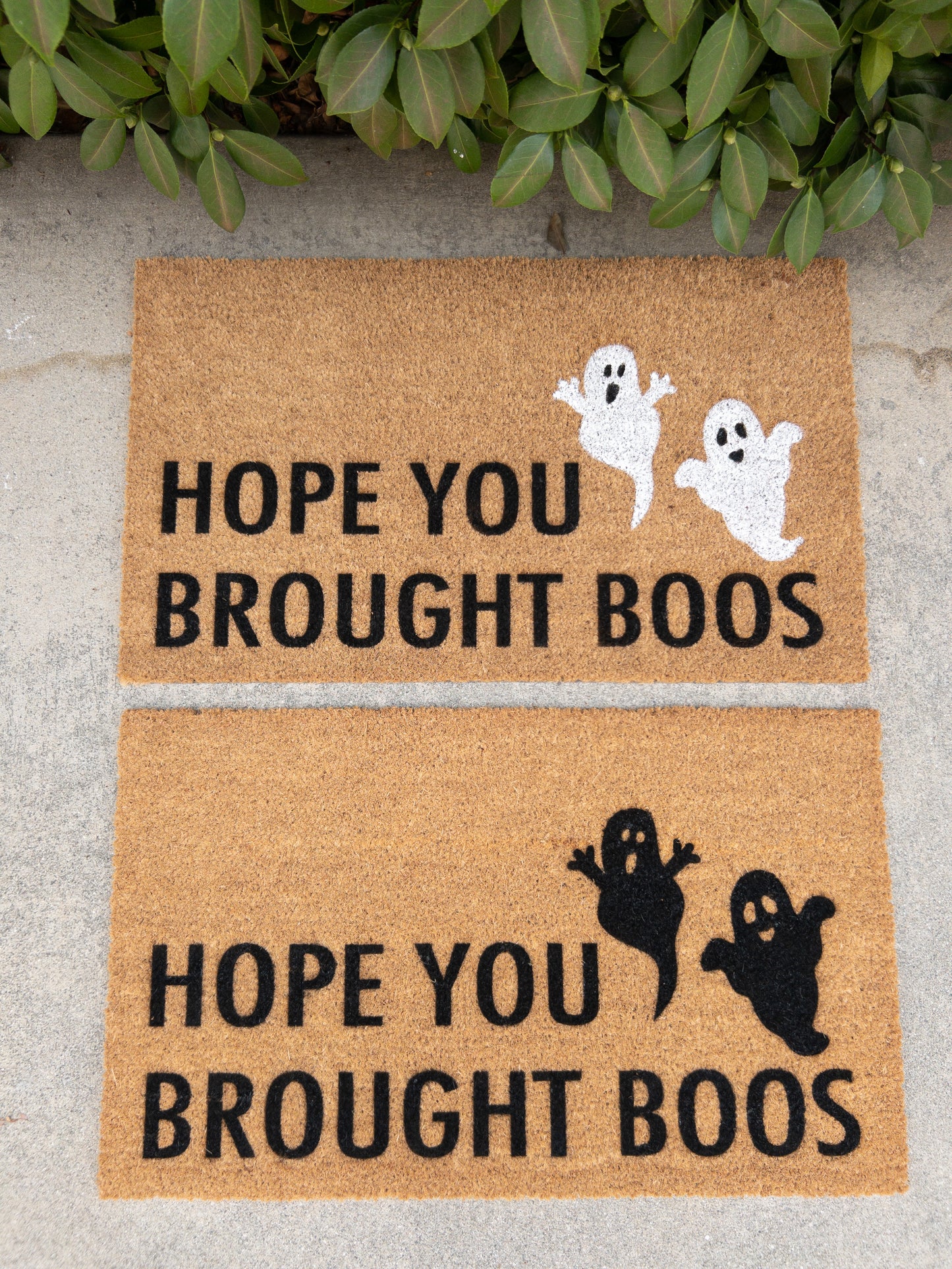 Ghost Halloween doormat