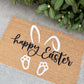Happy Easter Welcome Doormat | Bunny Doormat
