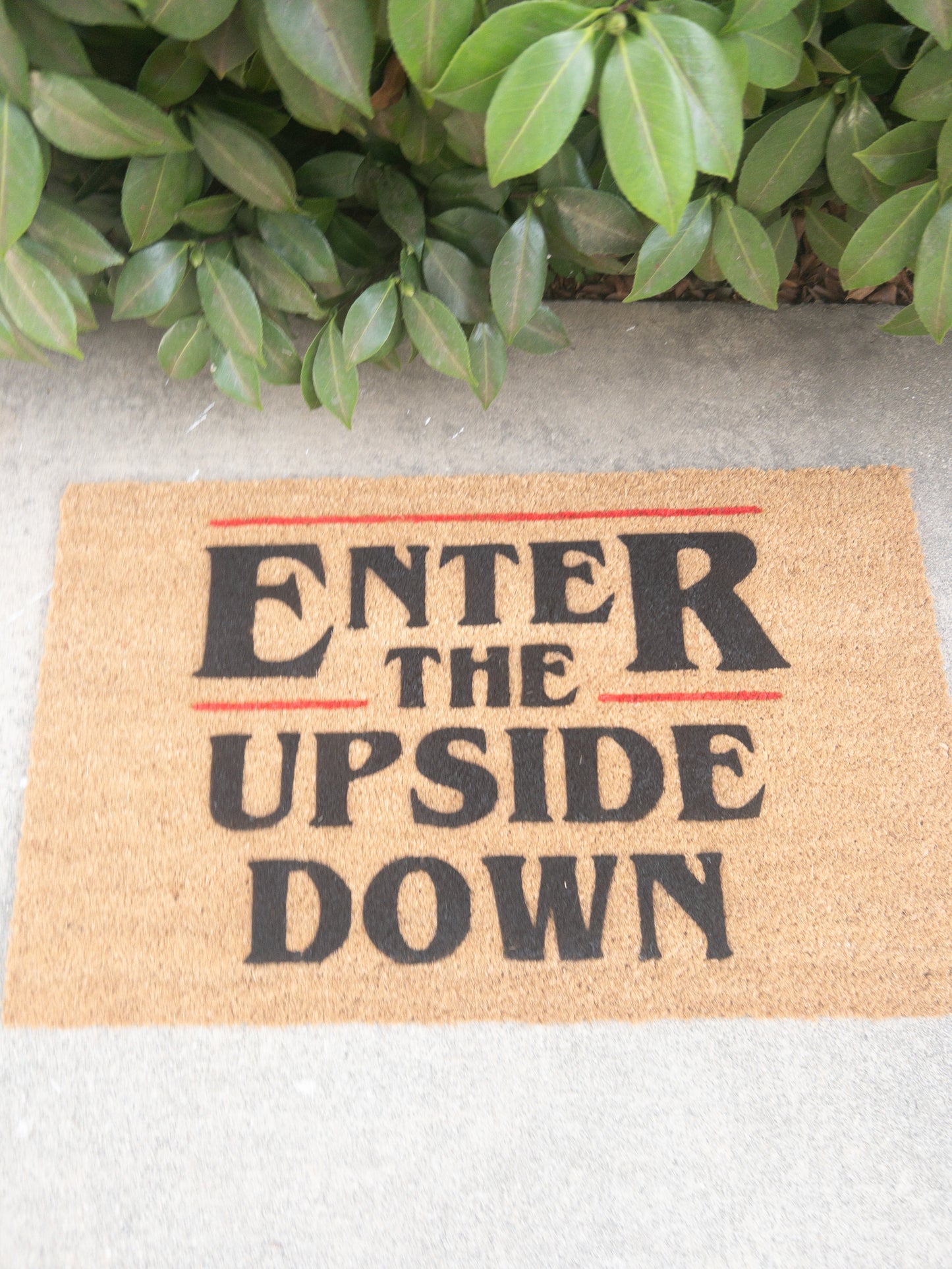 Enter the upside down Stranger Things Doormat